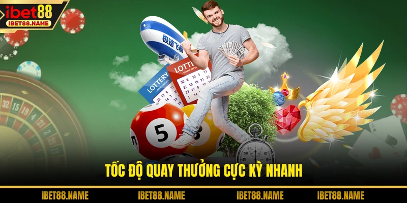 Tốc độ quay thưởng cực kỳ nhanh